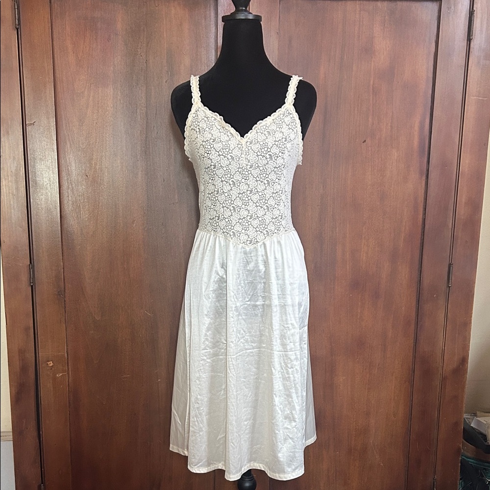 Elegant Lacy Ballerina Slip Dress S